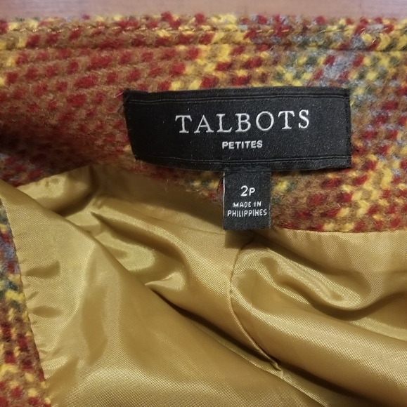 Talbots heavy wool blend satin lined Skirt 2p mint  condition - Picture 2 of 8